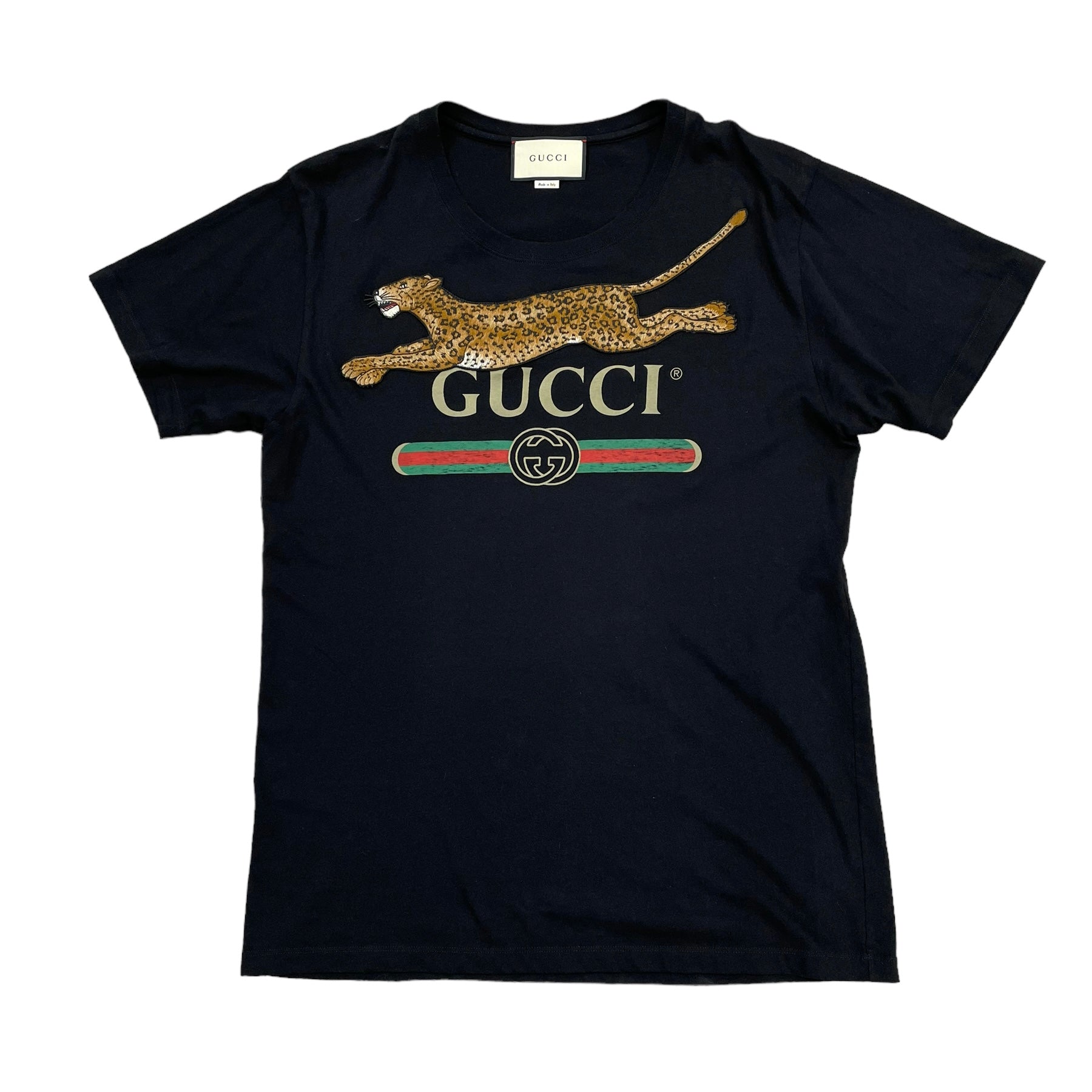 Gucci Leopard T-Shirt  Black – Divine Fashion