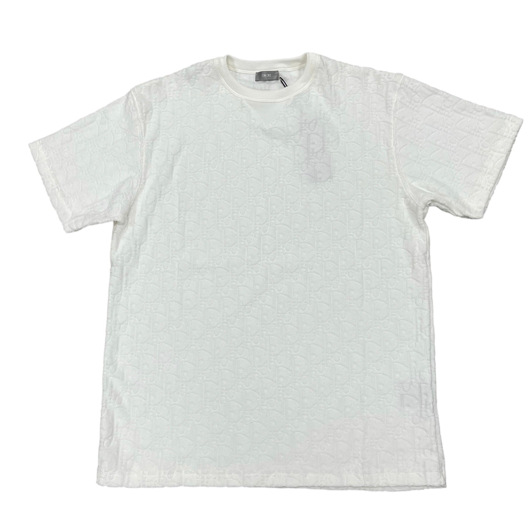 Dior Oblique Towelling T-shirt | White