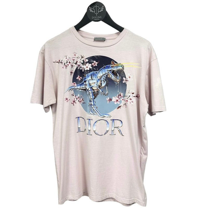 Dior Sorayama Dinosaurs T-shirt pink