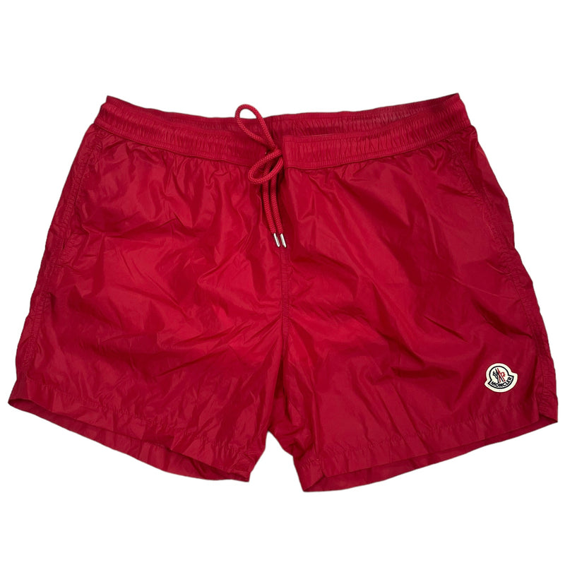 Moncler Logo Swim Shorts| Red