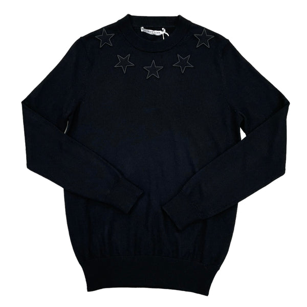 Givenchy Star Sweater | Black W/Black Stars