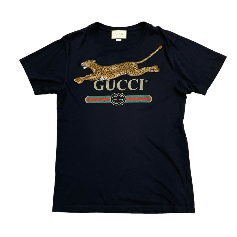 Gucci Leopard T-Shirt | Black