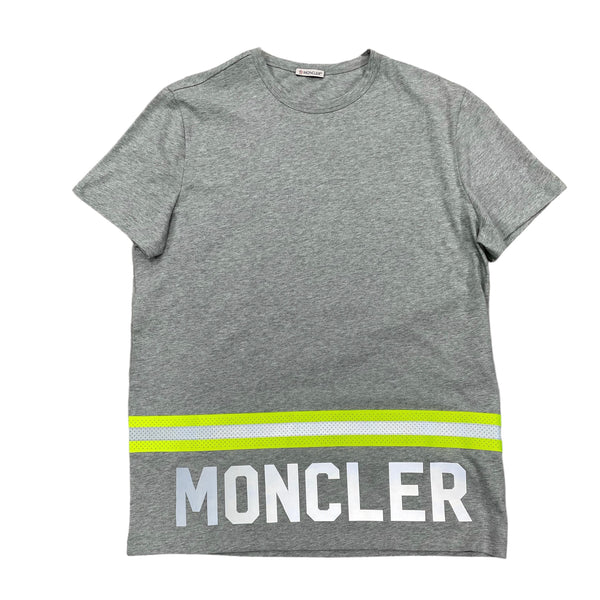 Moncler Reflective Logo T-Shirt | Grey