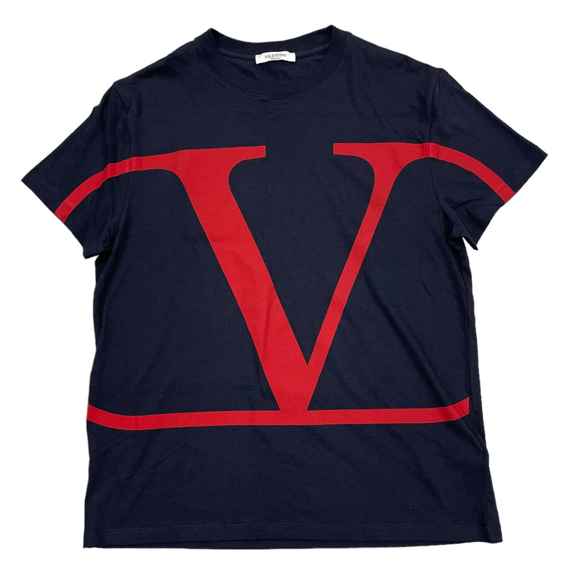 Valentino V Logo T-Shirt | Navy